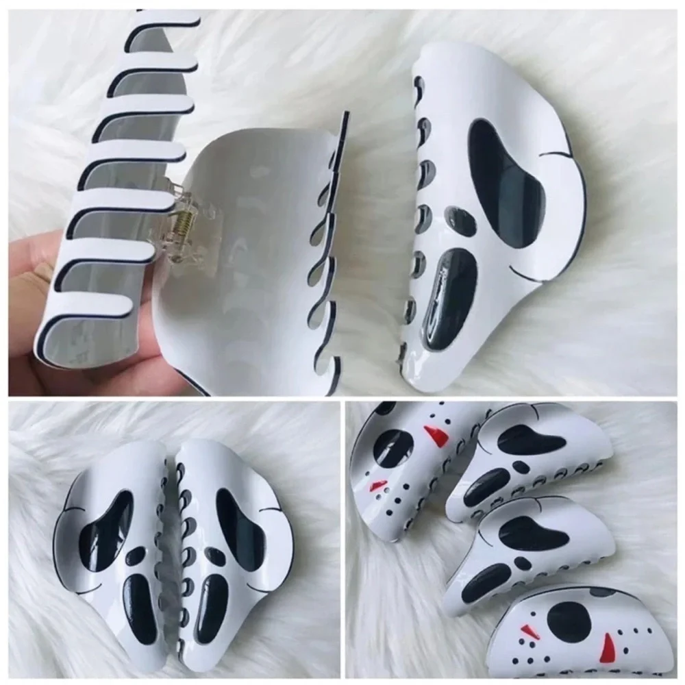 3 For $35 👻 Ghost Face Acrylic Acetate Hair Clip